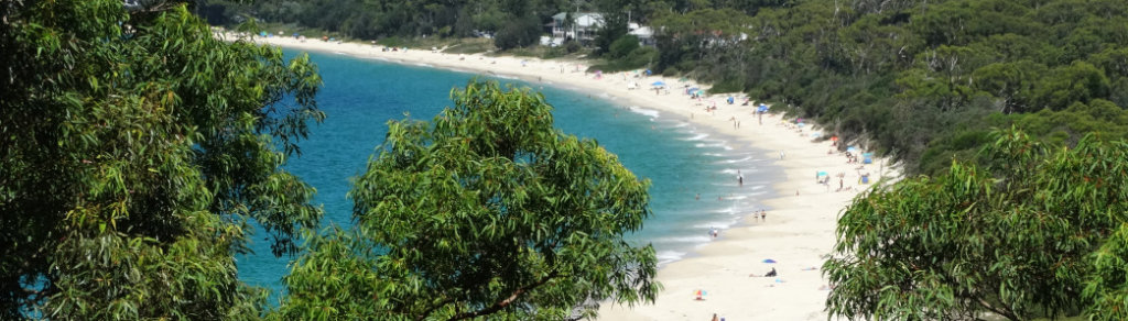 Shoal Bay Beach from Nelson Head